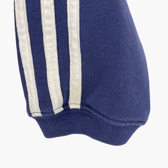 Vintage Adidas Terrycloth Front Logo Blue Wash Sweater - Picture 4 of 9